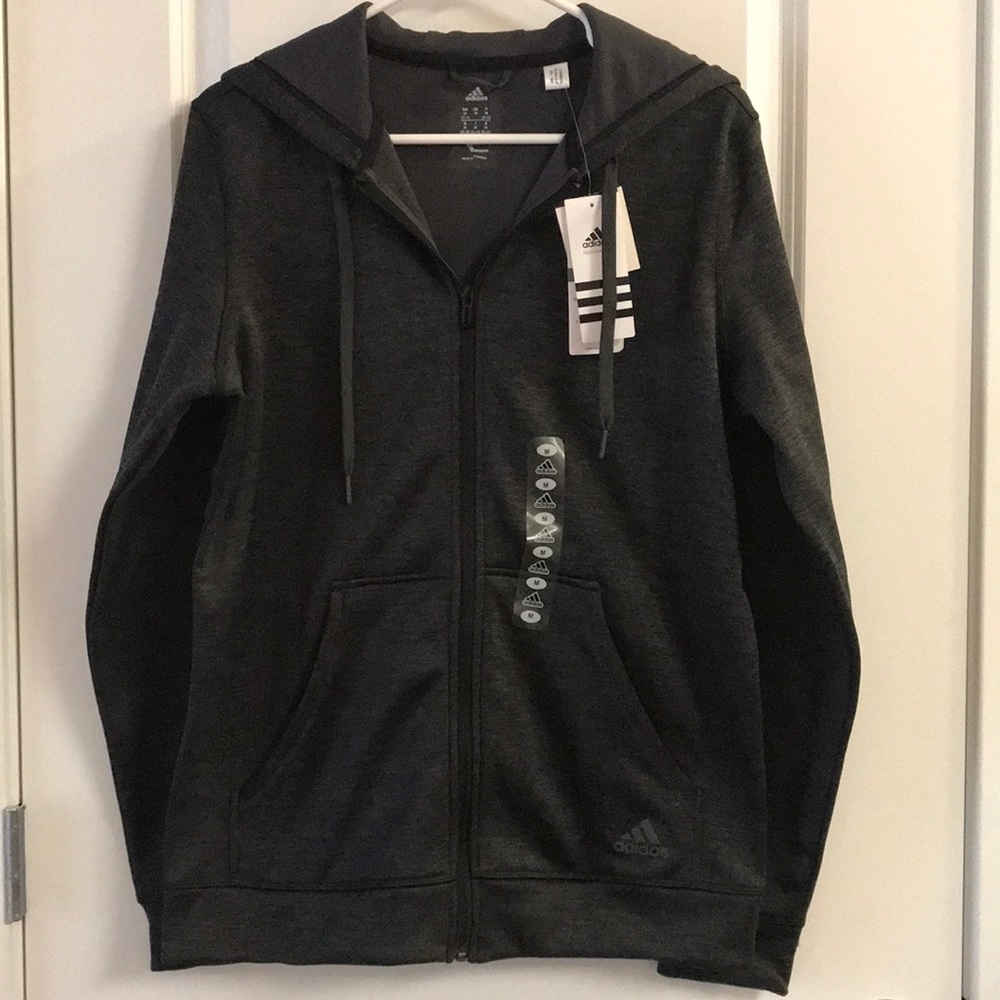 adidas - Women’s Grey Fleece Zip-Up - Size M